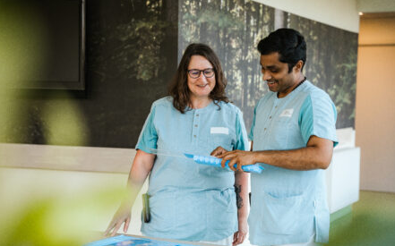 Verpleegkundigen in een Korian WZC